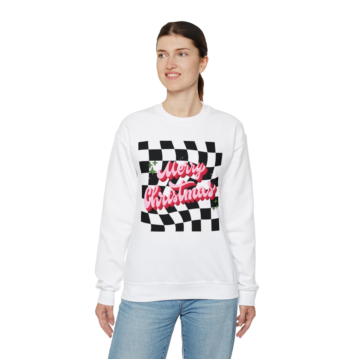 Checkered Merry Christmas Sweatshirt