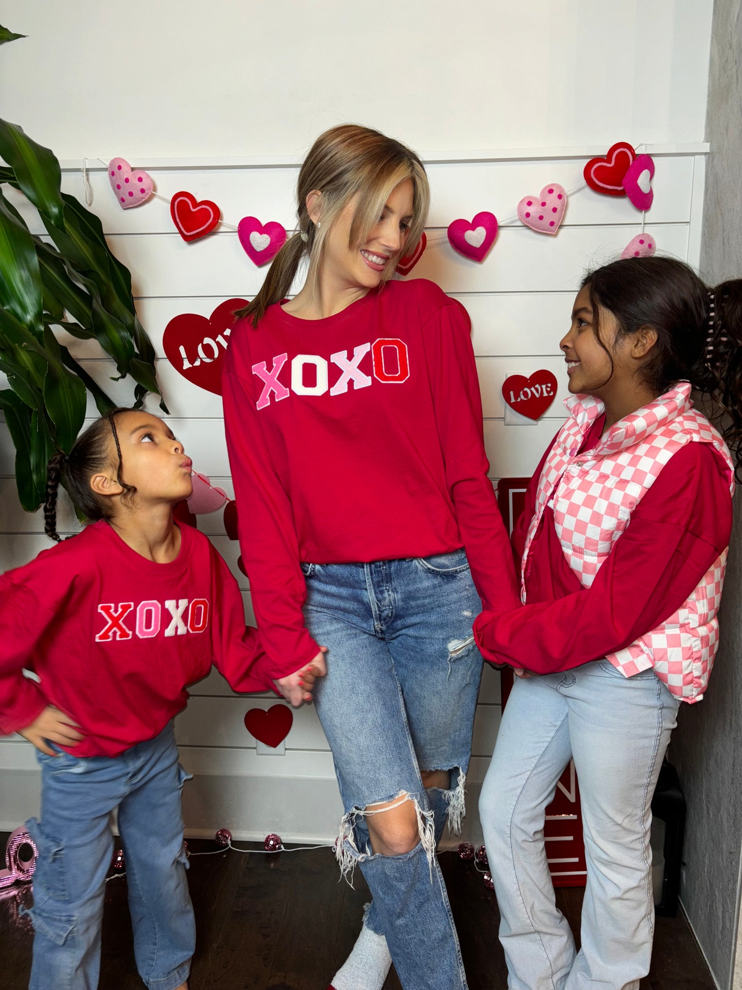 Adult Valentine’s Day XOXO Long Sleeve Shirt