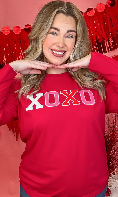 Adult Valentine’s Day XOXO Long Sleeve Shirt