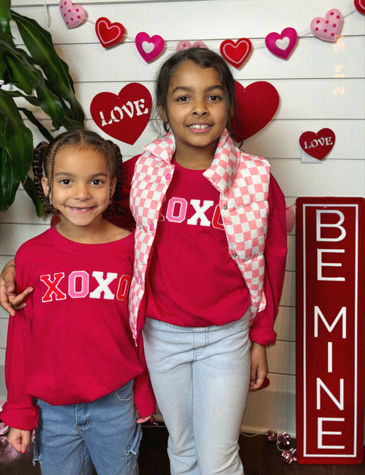 Youth Valentine’s Day XOXO Long Sleeve Shirt