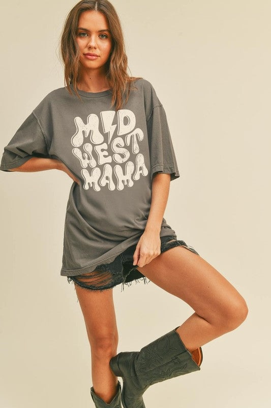 MIDWEST MAMA OVERSIZED GRAPHIC TEE