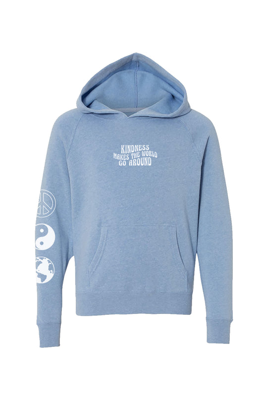 Kid's Blue Kind World Hoodie