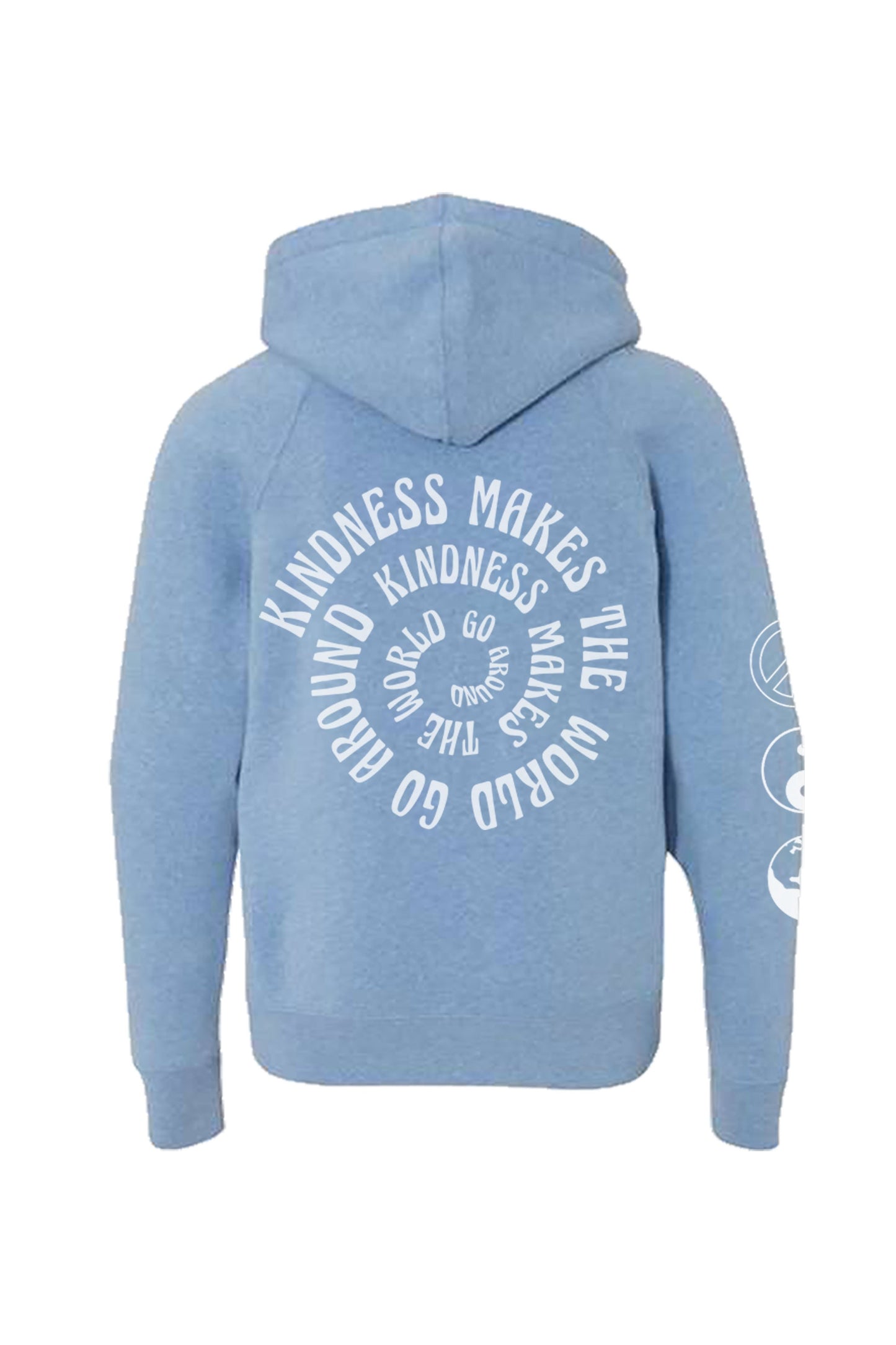 Kid's Blue Kind World Hoodie