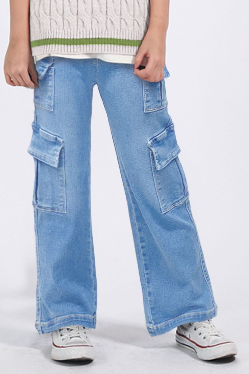 Be Cool Denim Cargo Jeans